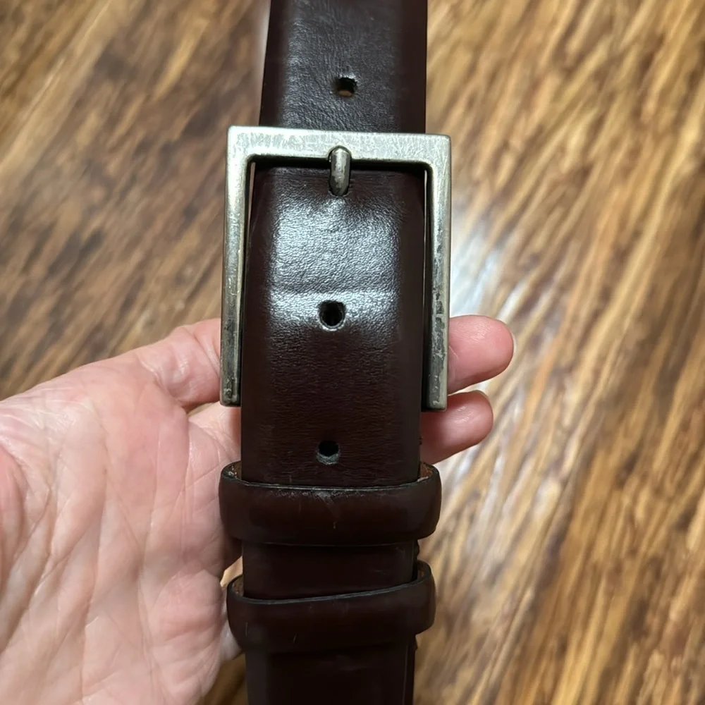 Joseph Abboud men’s brown genuine leather dress belt size 30/75